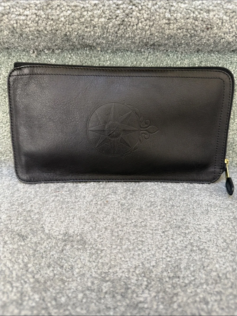 New Levenger Black Leather Zip Case